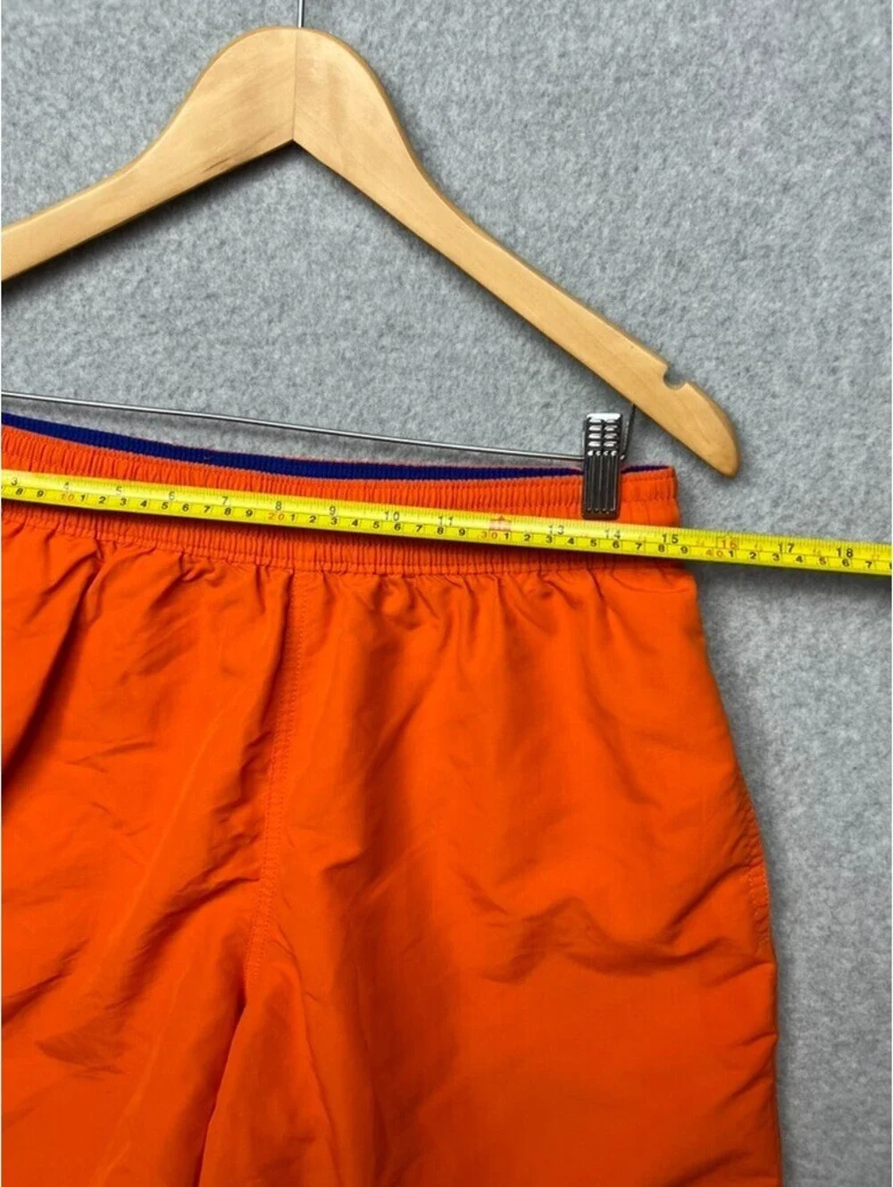 Polo Ralph Lauren Swim Shorts Mens L Mesh Lined Drawstring Pony Trunks Orange